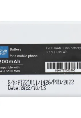 Bateria do Nokia 3310/3510 1200 mAh Li-Ion Slim Blue Star