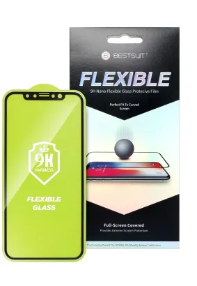 Szkło hybrydowe Bestsuit Flexible 5D Full Glue do iPhone 6/6s Plus biały