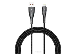 VEGER kabel USB do Apple Lightning 8-pin 2,4A 2,0 V105 1,2m czarny