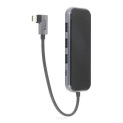 BASEUS HUB adapter przejściówka Typ C na 3x USB 3.0 / HDMI 4K / Typ C Power Delivery szary CAHUB-BZ0G