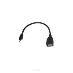 Adapter OTG MicroUSB do USB A czarny