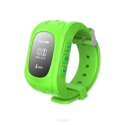 Zegarek / Smartwatch dla dzieci z lokalizatorem GSP - GREEN ART AW-K01P zielony