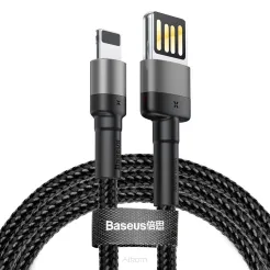 BASEUS kabel USB Cafule do iPhone Lightning 8-pin 1,5A CALKLF-HG1 2 metry szaro-czarny