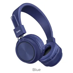 HOCO słuchawki bluetooth nagłowne Promise W25 niebieski