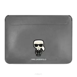 Pokrowiec na laptop / notebook 13"-14" Karl Lagerfeld Sleeve KLCS14PISFG srebrny