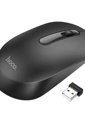 HOCO mysz / myszka komputerowa bezprzewodowa Platinium 2,4G GM14 czarna