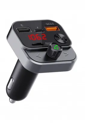 Transmiter FM MP3 z bluetooth 5.0 + USB A QC3.0 + Typ C (total 30W) ART FM-84B