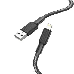 HOCO kabel USB A do Lightning 2,4A X69 1 m czarno biały