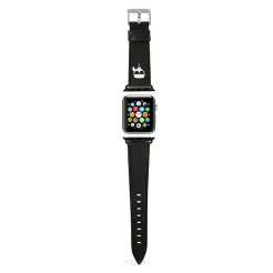 Pasek do Apple Watch silikonowy Karl Lagerfeld SAFFIANO KH 42/44mm KLAWLOKHK czarny
