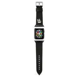 Pasek do Apple Watch silikonowy Karl Lagerfeld SAFFIANO KH 38/40mm KLAWMOKHK czarny