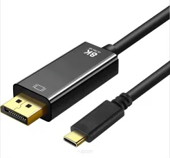 Kabel Typ C męski do DisplayPort 1.4 męski 8K 60Hz ART oem C5-2 1,8m