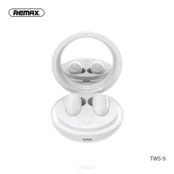 REMAX słuchawki bezprzewodowe / bluetooth TWS-9 ze stacją dokującą i lusterkiem białe