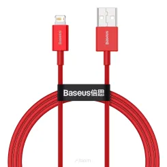 BASEUS kabel USB A do Apple Lightning 8-pin 2,4A Superior Fast Charging CALYS-A09 1 metr czerwony