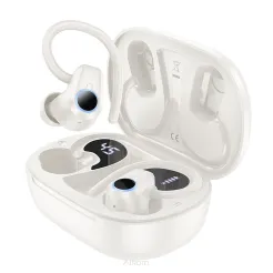 HOCO słuchawki bezprzewodowe / bluetooth stereo TWS Pure joy in-ear EQ8 białe