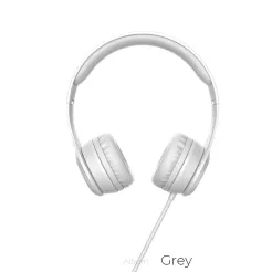 HOCO zestaw słuchawkowy / słuchawki nagłowne W21 Gracefull szare