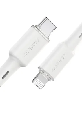 ACEFAST kabel Typ C do Lightning 8-pin MFi 3A PD30W C2-01 silicone 1,2m biały