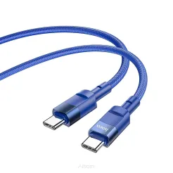 HOCO kabel Typ C do Typ C Power Delivery PD100W 5A Moulder U106 1,2m niebieski