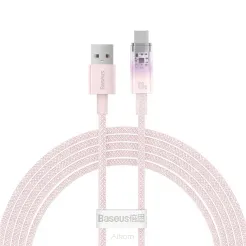 BASEUS kabel USB do Typ C Power Delivery Explorer 100W 2m różowy CATS010504