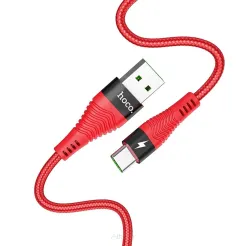 HOCO kabel USB do Typ C Flash 5A U53 1 metr czerwony