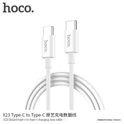 HOCO kabel Typ C do Typ C Skilled Power Delivery X23 biały