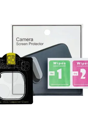 Szkło hartowane 5D Full Glue do aparatu - do iPhone 14 Pro Transparent