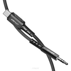 ACEFAST kabel audio Typ C - Jack 3,5mm (męski) ze stopu aluminium C1-08 1,2 m czarny