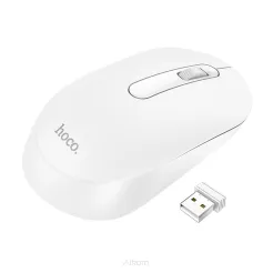 HOCO mysz / myszka komputerowa bezprzewodowa Platinium 2,4G GM14 biała