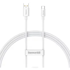 BASEUS kabel USB A do Typ C PD 100W 1m biały P10320102214-00
