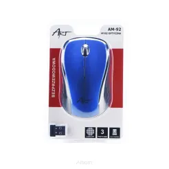 Mysz / Myszka  ART  bezprzewodowa-optyczna USB AM-92 niebieski