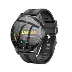 HOCO smartwatch / inteligentny zegarek Y9 smart sport (możliwość połączeń z zegarka) czarny