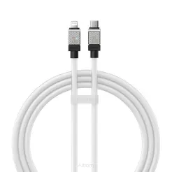 BASEUS kabel Typ C do Apple Lightning 8-pin CoolPlay Fast Charging 20W 1m biały CAKW000002