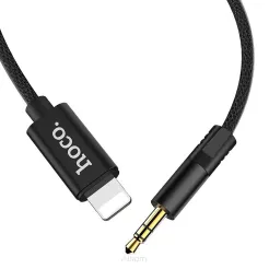 HOCO kabel AUX Audio Jack 3,5mm do Lightning 8-pin UPA13 czarny