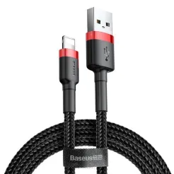 BASEUS kabel USB do Apple Lightning 8-pin 1,5A Cafule CALKLF-C19 2m czerwono-czarny
