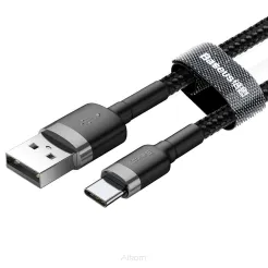 BASEUS kabel USB Cafule do Typ C 2A CATKLF-CG1 2 metry szaro-czarny