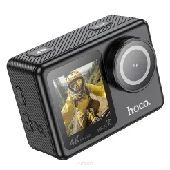 HOCO kamera sportowa z dwoma ekranami 1,3" + 2" DV101 czarna