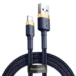 BASEUS kabel USB Cafule do iPhone Lightning 8-pin 2,4A CALKLF-BV3 1 metr złoto-niebieski