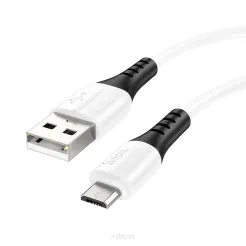HOCO kabel USB do Micro 2,4A Silicone X82 biały