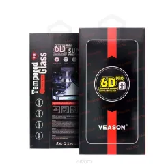 Szkło Hartowane 6D Pro Veason Glass - do Iphone 13 czarny