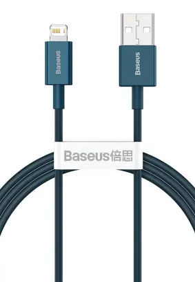 BASEUS kabel USB do Apple Lightning 8-pin 2,4A Superior Fast Charging CALYS-A03 1 metr niebieski