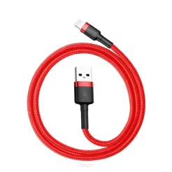 BASEUS kabel USB do Apple Lightning 8-pin 2,4A Cafule CALKLF-A09 0,5m czerwony-czerwony