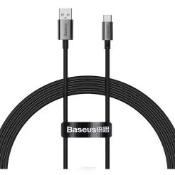 BASEUS kabel USB A do Typ C PD 100W 1,5m czarny P10320102114-01