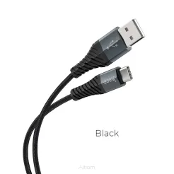 HOCO kabel USB do Typ C Cool power X38 1 metr czarny