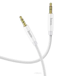 HOCO kabel AUX Audio Jack 3,5mm na Jack 3,5mm UPA19 1m srebrny