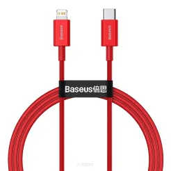 BASEUS kabel Typ C do Apple Lightning 8-pin PD20W Power Delivery Superior Series CATLYS-A09 1m czerwony