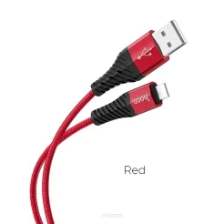 HOCO kabel USB A do Lightning 2,4A X38 1 m czerwony