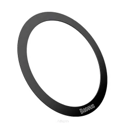 BASEUS blaszki uniwersalne / magnetic metal ring kompatybilny z MagSafe czarne (2 sztuki) PCCH000001