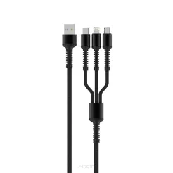 Kabel USB LDNIO LC93 3w1 (Micro USB, Type-C, Lightning)