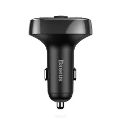 BASEUS Transmiter FM Bluetooth MP3 z ładowarką samochodową + 2x USB czarny CCTM-01