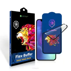Szkło hybrydowe Bestsuit Flex-Buffer 5D z powłoką antybakteryjną Biomaster do iPhone 14 Pro czarny