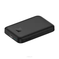 Bateria zewnętrzna (Powerbank) BASEUS Magnetic kompatybilny MagSafe - 6000mAh LCD Quick Charge PD 20W PPCX050001 czarny